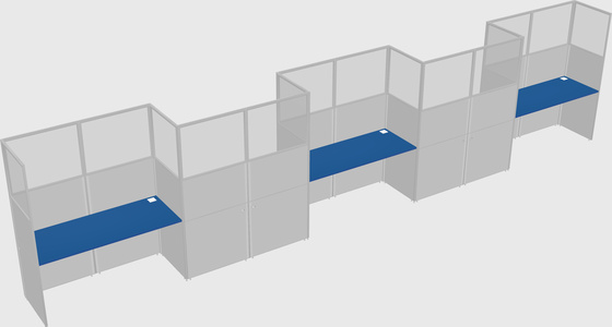 Rectangular cubicles