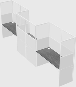 Rectangular cubicles