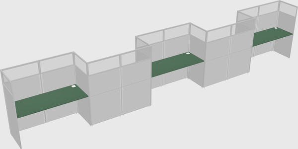 Rectangular cubicles