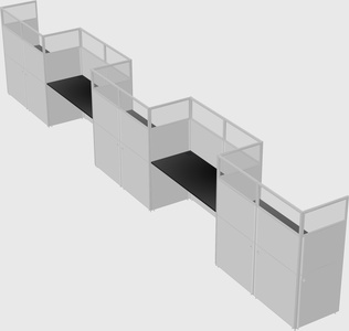 Rectangular cubicles
