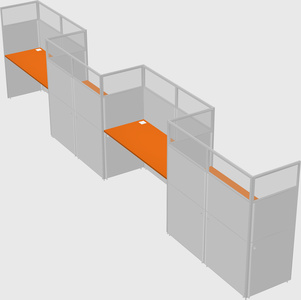 Rectangular cubicles