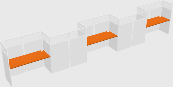 Rectangular cubicles