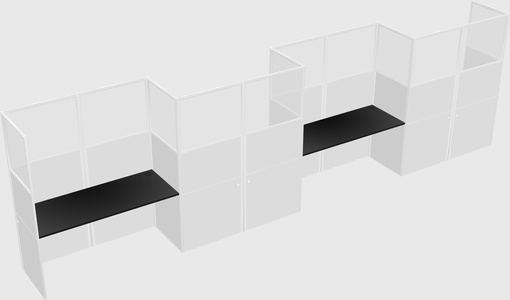 Rectangular cubicles