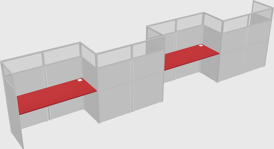 Rectangular cubicles