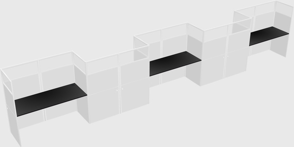 Rectangular cubicles
