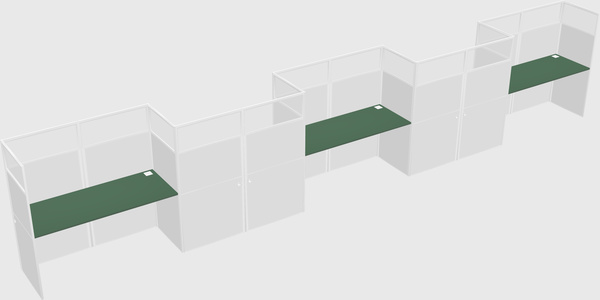 Rectangular cubicles