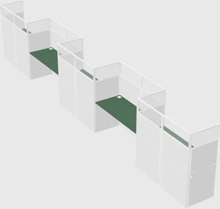 Rectangular cubicles
