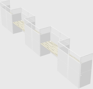 Rectangular cubicles