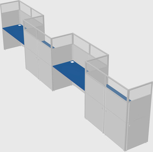 Rectangular cubicles