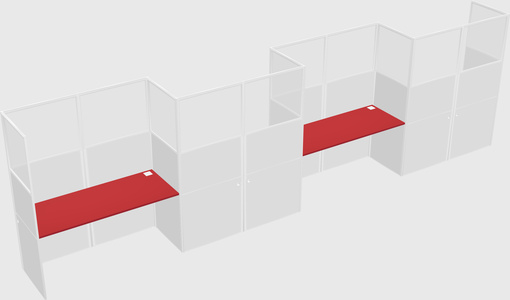Rectangular cubicles