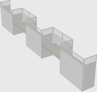 Rectangular cubicles