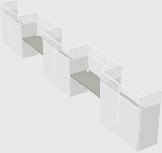Cabines rectangulaires