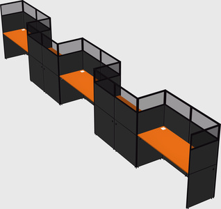 Rectangular cubicles