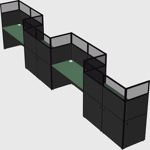 Rectangular cubicles