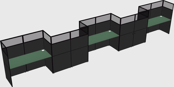 Rectangular cubicles