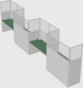 Rectangular cubicles