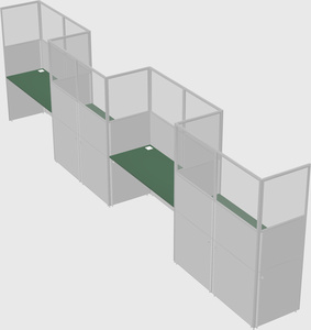 Rectangular cubicles
