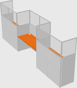 Rectangular cubicles