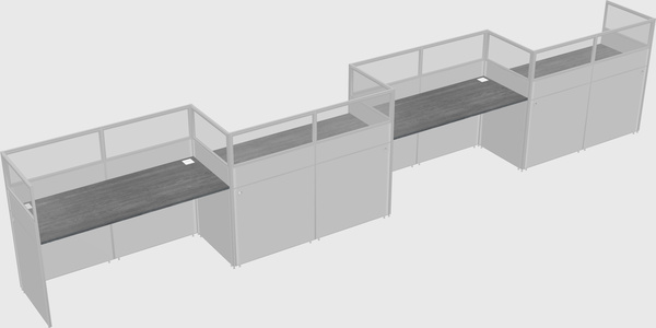 Rectangular cubicles