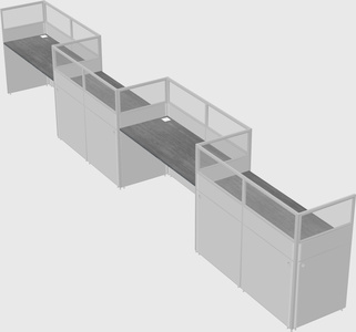 Rectangular cubicles