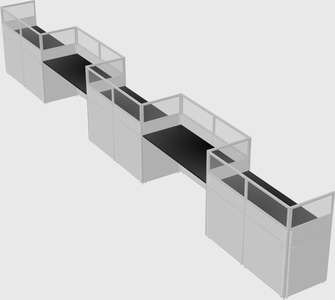 Rectangular cubicles