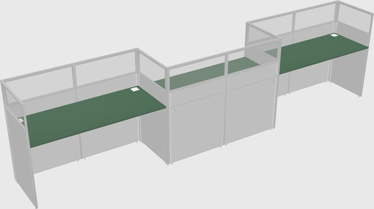 Rectangular cubicles