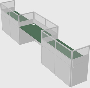 Rectangular cubicles