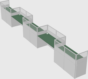 Rectangular cubicles