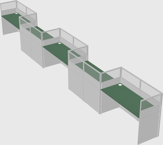 Rectangular cubicles