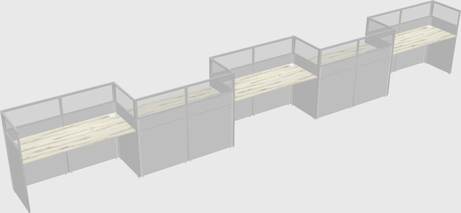 Rectangular cubicles