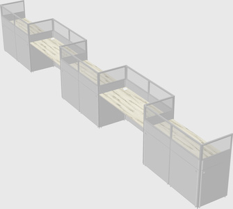 Rectangular cubicles