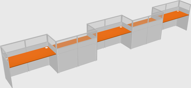 Rectangular cubicles