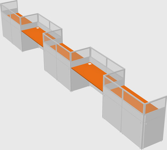 Rectangular cubicles