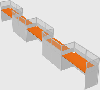Rectangular cubicles