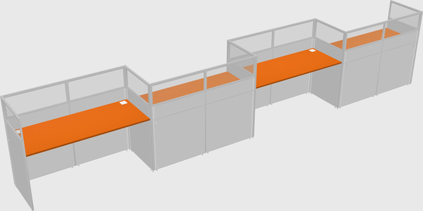 Rectangular cubicles