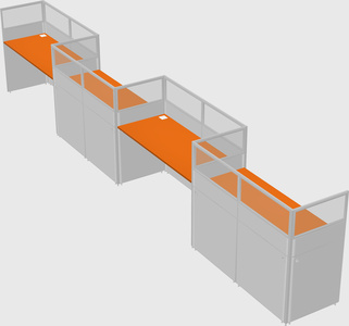 Rectangular cubicles