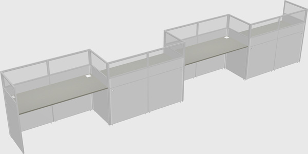 Rectangular cubicles
