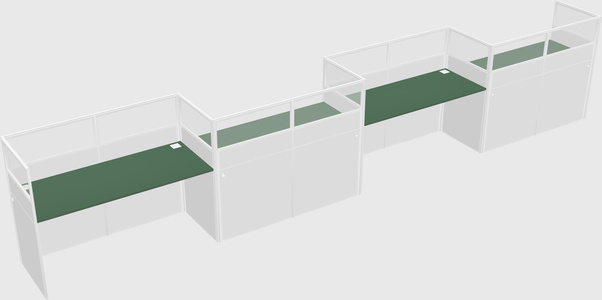 Rectangular cubicles
