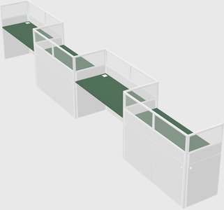 Rectangular cubicles