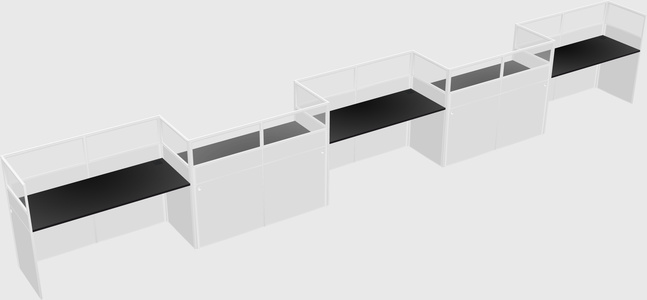 Rectangular cubicles