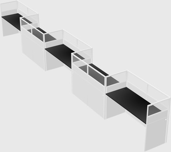 Rectangular cubicles