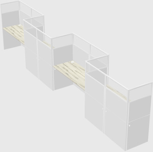 Rectangular cubicles