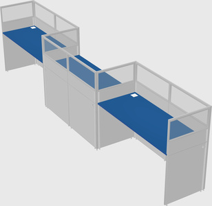 Rectangular cubicles