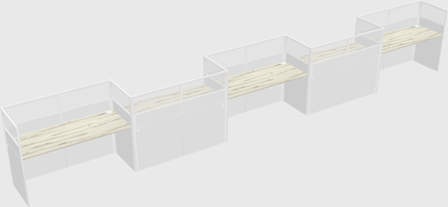 Cabines rectangulaires