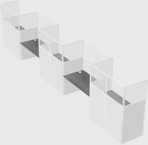 Rectangular cubicles