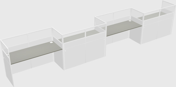 Rectangular cubicles