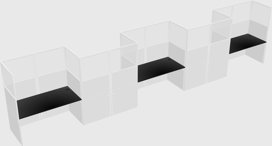 Rectangular cubicles