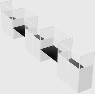 Rectangular cubicles