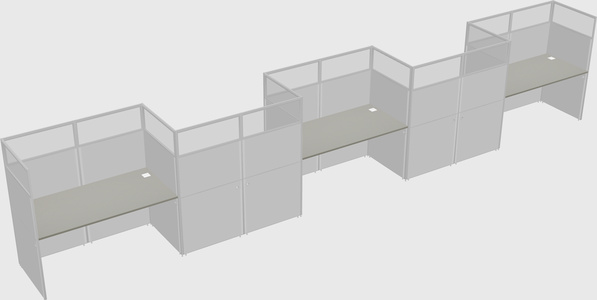 Rectangular cubicles
