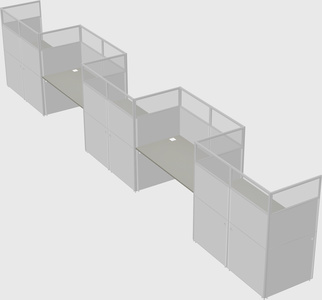 Rectangular cubicles
